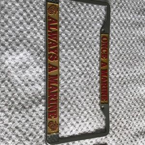 Two US MARINE CORPS LICENSE PLATES